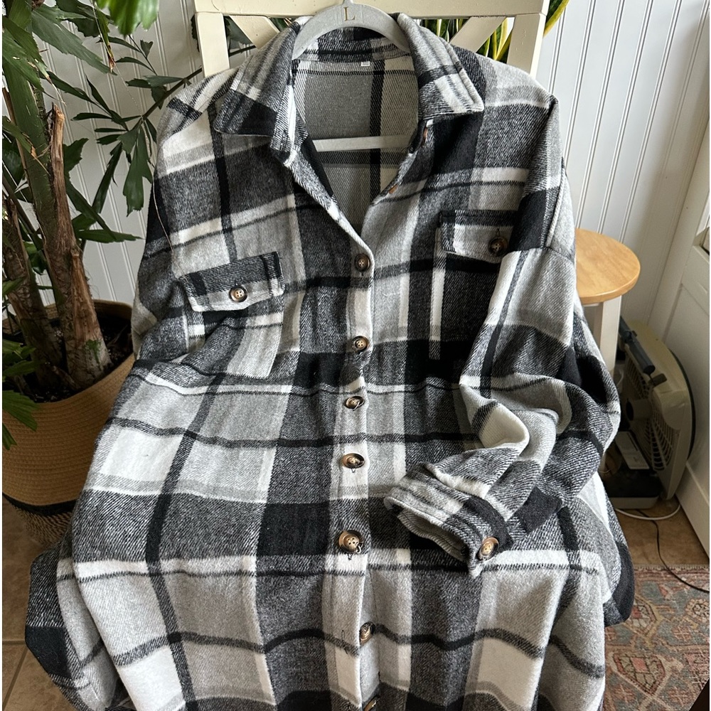 Womens flannel jacket